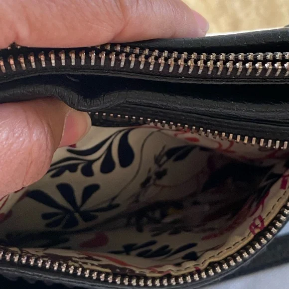 Brighton Crossbody with Ruffle Trim pebbled leather bag - Picture 7 of 15